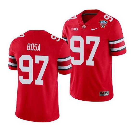 Ohio State Buckeyes Nick Bosa Scarlet 2021 Sugar Bowl College Football Jersey Ohio State Buckeyes Nick Bosa Scarlet 2021 Sugar Bowl College Football Jersey