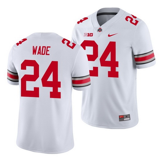 Ohio State Buckeyes Shaun Wade White Game Men'S Jersey Ohio State Buckeyes Shaun Wade White Game Men'S Jersey