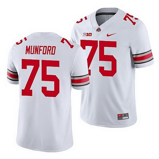 Ohio State Buckeyes Thayer Munford White Game Men'S Jersey Ohio State Buckeyes Thayer Munford White Game Men'S Jersey