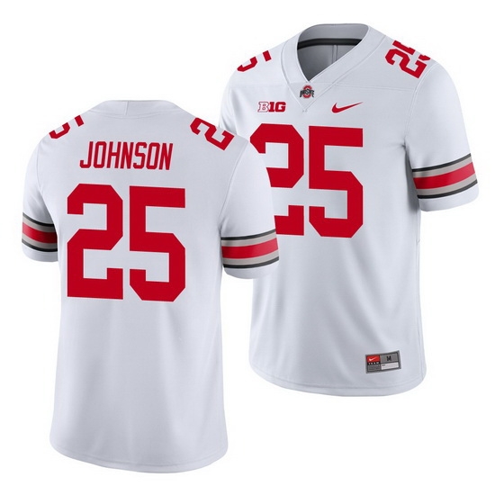 Ohio State Buckeyes Xavier Johnson White Game Men'S Jersey Ohio State Buckeyes Xavier Johnson White Game Men'S Jersey