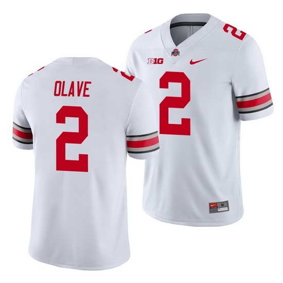 Youth Ohio State Buckeyes Chris Olave Scarlet White Game Jersey Youth Ohio State Buckeyes Chris Olave Scarlet White Game Jersey