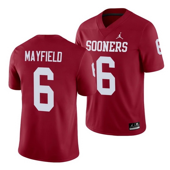Oklahoma Sooners Baker Mayfield Crimson Alumni Men'S Jersey Oklahoma Sooners Baker Mayfield Crimson Alumni Men'S Jersey