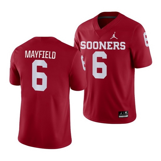 Oklahoma Sooners Baker Mayfield Crimson Game Men'S Jersey Oklahoma Sooners Baker Mayfield Crimson Game Men'S Jersey