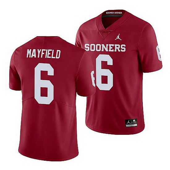 Oklahoma Sooners Baker Mayfield Crimson Limited Men'S Jersey Oklahoma Sooners Baker Mayfield Crimson Limited Men'S Jersey