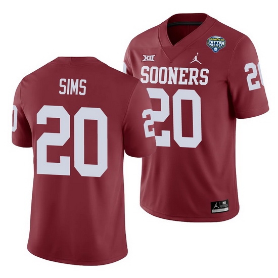 Oklahoma Sooners Billy Sims Crimson 2020 Cotton Bowl Men'S Jersey Oklahoma Sooners Billy Sims Crimson 2020 Cotton Bowl Men'S Jersey