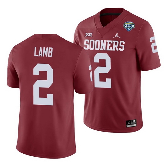 Oklahoma Sooners Ceedee Lamb Crimson 2020 Cotton Bowl Men'S Jersey Oklahoma Sooners Ceedee Lamb Crimson 2020 Cotton Bowl Men'S Jersey