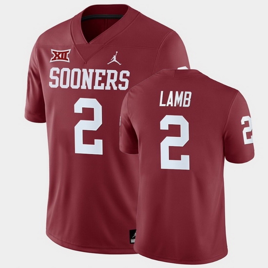 Oklahoma Sooners Ceedee Lamb Crimson Home Men'S Jersey Oklahoma Sooners Ceedee Lamb Crimson Home Men'S Jersey