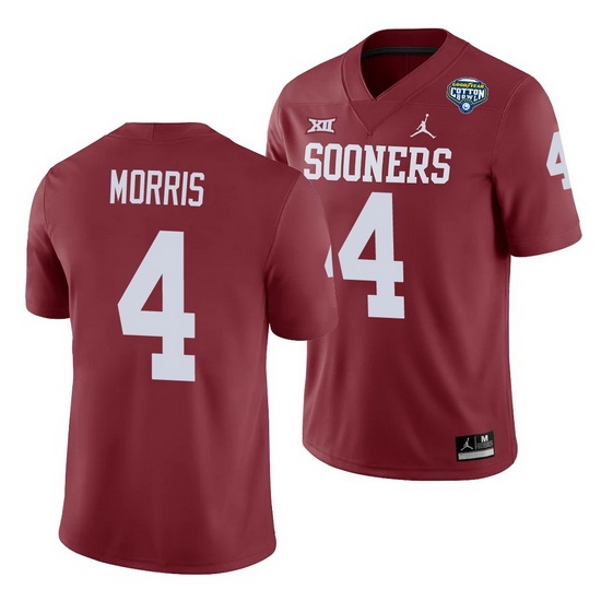 Oklahoma Sooners Chandler Morris Crimson 2020 Cotton Bowl Men'S Jersey Oklahoma Sooners Chandler Morris Crimson 2020 Cotton Bowl Men'S Jersey