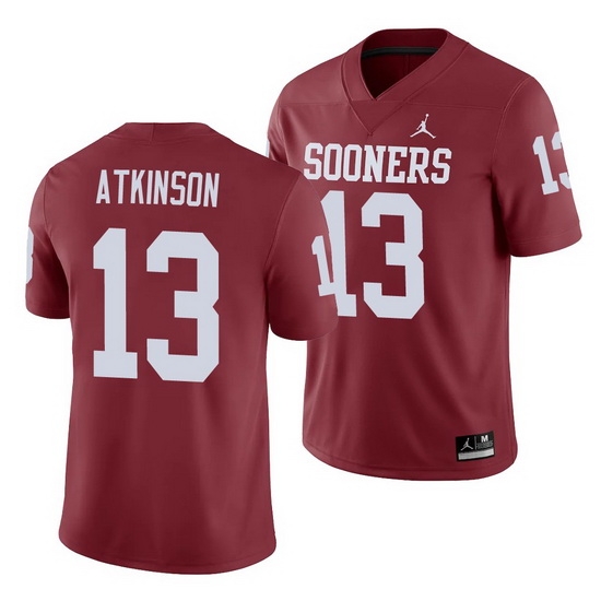 Oklahoma Sooners Colt Atkinson Crimson Game Men'S Jersey Oklahoma Sooners Colt Atkinson Crimson Game Men'S Jersey