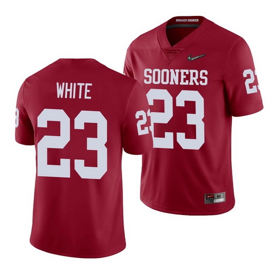 Oklahoma Sooners Dashaun White Crimson College Football Men'S Jersey Oklahoma Sooners Dashaun White Crimson College Football Men'S Jersey