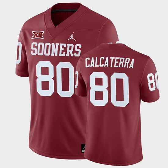 Oklahoma Sooners Grant Calcaterra Crimson Home Men'S Jersey Oklahoma Sooners Grant Calcaterra Crimson Home Men'S Jersey