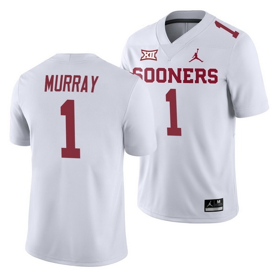 Oklahoma Sooners Kyler Murray White College Football Men'S Jersey Oklahoma Sooners Kyler Murray White College Football Men'S Jersey