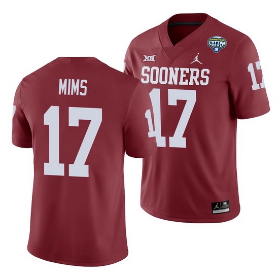 Oklahoma Sooners Marvin Mims Crimson 2020 Cotton Bowl Men'S Jersey Oklahoma Sooners Marvin Mims Crimson 2020 Cotton Bowl Men'S Jersey