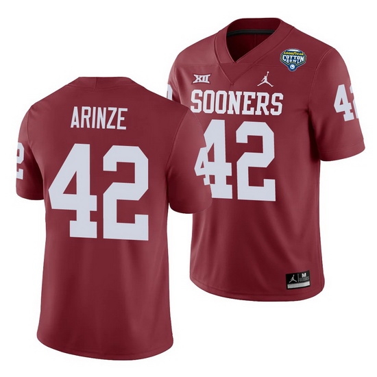 Oklahoma Sooners Noah Arinze Crimson 2020 Cotton Bowl Men'S Jersey Oklahoma Sooners Noah Arinze Crimson 2020 Cotton Bowl Men'S Jersey