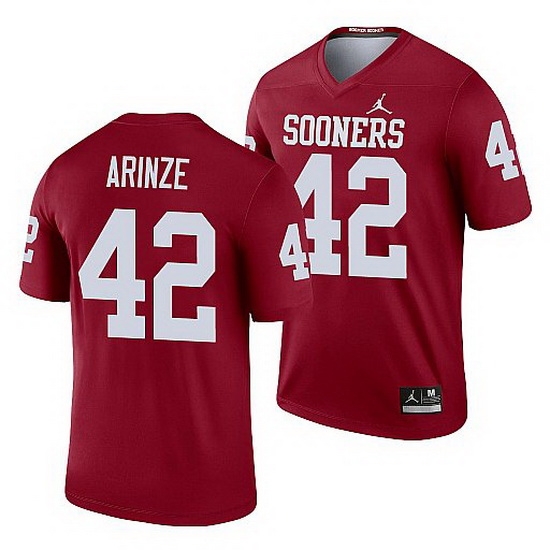Oklahoma Sooners Noah Arinze Crimson Legend Men'S Jersey Oklahoma Sooners Noah Arinze Crimson Legend Men'S Jersey
