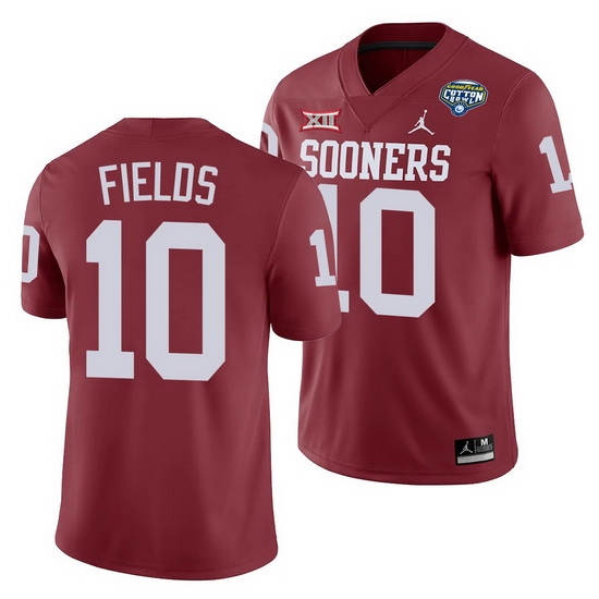Oklahoma Sooners Pat Fields Crimson 2020 Cotton Bowl Classic College Football Jersey Oklahoma Sooners Pat Fields Crimson 2020 Cotton Bowl Classic College Football Jersey