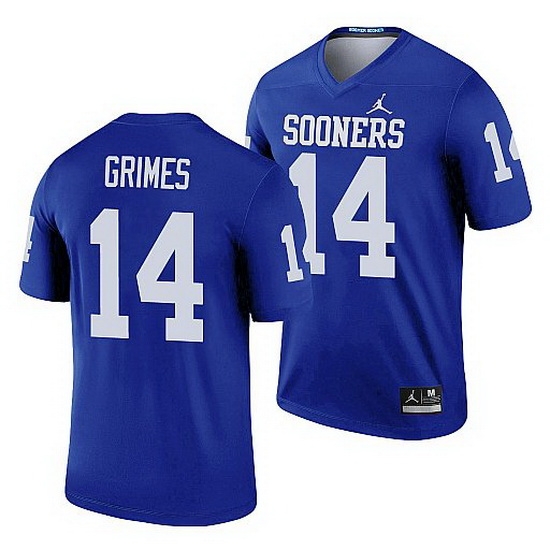 Oklahoma Sooners Reggie Grimes Blue Legend Men'S Jersey Oklahoma Sooners Reggie Grimes Blue Legend Men'S Jersey