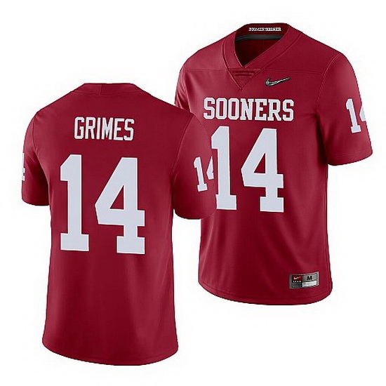 Oklahoma Sooners Reggie Grimes Crimson College Football Men'S Jersey Oklahoma Sooners Reggie Grimes Crimson College Football Men'S Jersey