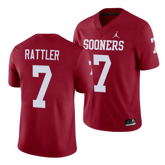 Oklahoma Sooners Spencer Rattler Crimson Alumni Men'S Jersey Oklahoma Sooners Spencer Rattler Crimson Alumni Men'S Jersey