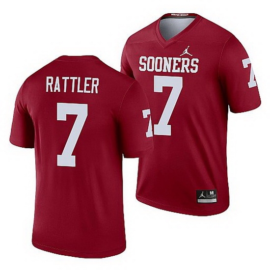 Oklahoma Sooners Spencer Rattler Crimson Legend Men'S Jersey Oklahoma Sooners Spencer Rattler Crimson Legend Men'S Jersey