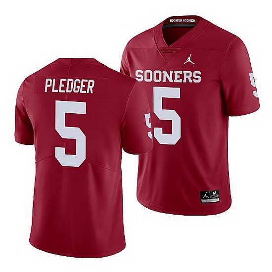 Oklahoma Sooners T.J. Pledger Crimson Limited Men'S Jersey Oklahoma Sooners T.J. Pledger Crimson Limited Men'S Jersey