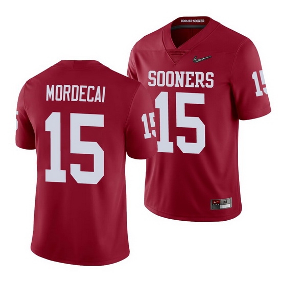 Oklahoma Sooners Tanner Mordecai Crimson College Football Men'S Jersey Oklahoma Sooners Tanner Mordecai Crimson College Football Men'S Jersey