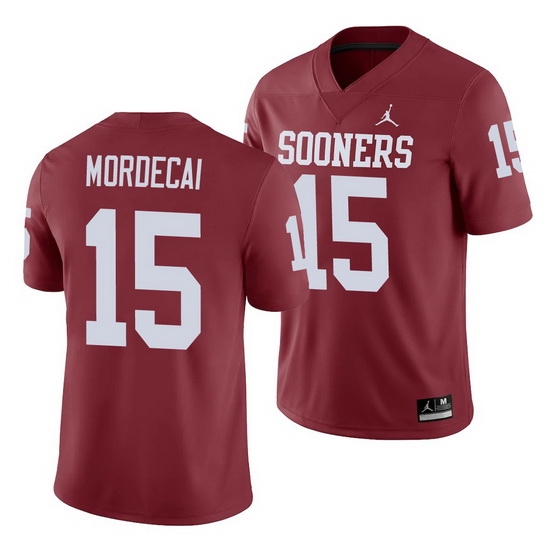 Oklahoma Sooners Tanner Mordecai Crimson Game Men'S Jersey Oklahoma Sooners Tanner Mordecai Crimson Game Men'S Jersey