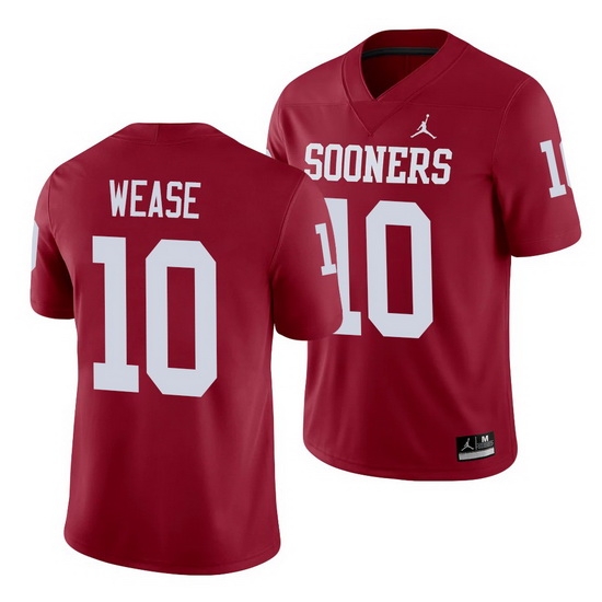 Oklahoma Sooners Theo Wease Crimson Alumni Men'S Jersey Oklahoma Sooners Theo Wease Crimson Alumni Men'S Jersey