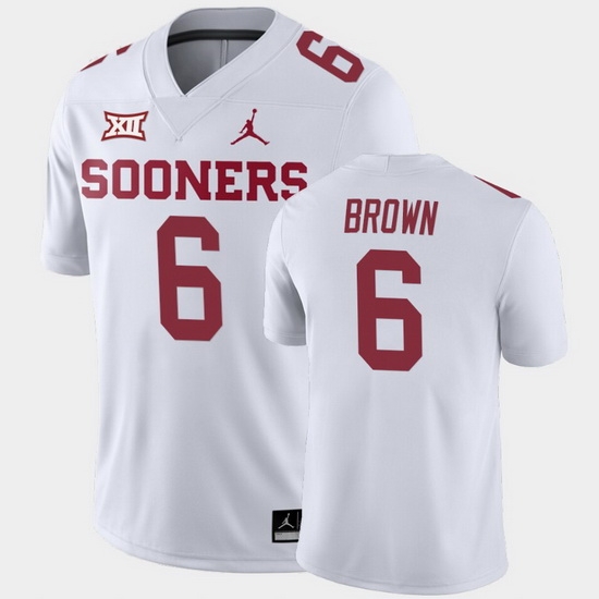 Oklahoma Sooners Tre Brown White Away Men'S Jersey Oklahoma Sooners Tre Brown White Away Men'S Jersey
