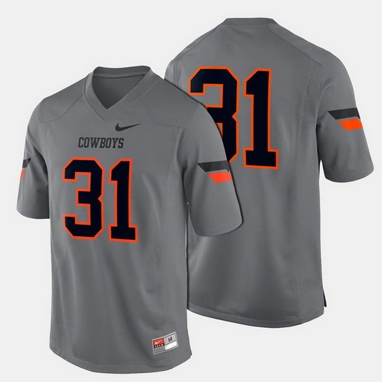 Men Oklahoma State Cowboys And Cowgirls College Football Gray Jersey Men Oklahoma State Cowboys And Cowgirls College Football Gray Jersey