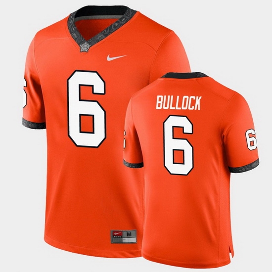 Men Oklahoma State Cowboys Ethan Bullock College Football Orange Game Jersey Men Oklahoma State Cowboys Ethan Bullock College Football Orange Game Jersey