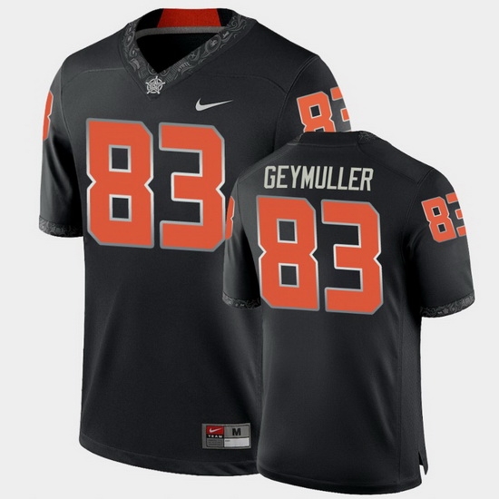 Men Oklahoma State Cowboys Gordie Geymuller College Football Black Game Jersey Men Oklahoma State Cowboys Gordie Geymuller College Football Black Game Jersey