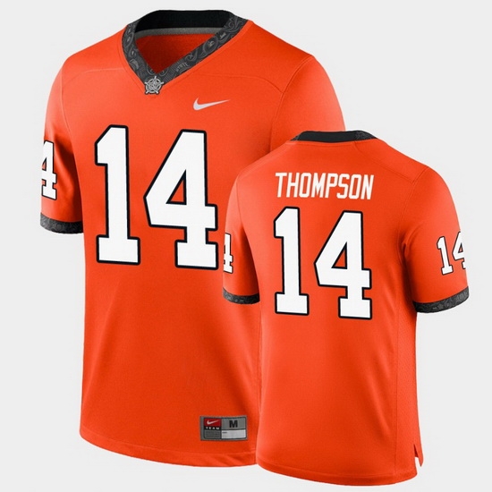 Men Oklahoma State Cowboys Peyton Thompson College Football Orange Game Jersey Men Oklahoma State Cowboys Peyton Thompson College Football Orange Game Jersey