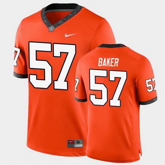 Men Oklahoma State Cowboys Ryan Baker College Football Orange Game Jersey Men Oklahoma State Cowboys Ryan Baker College Football Orange Game Jersey