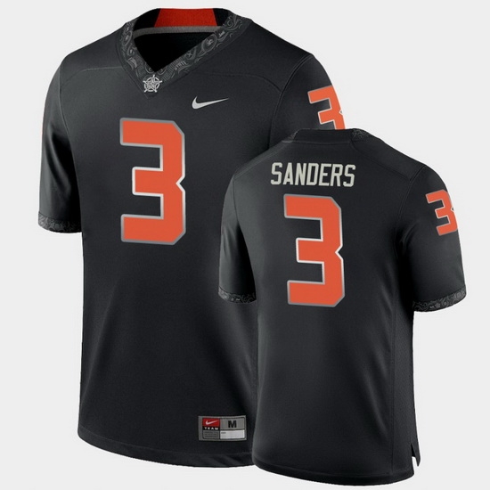Men Oklahoma State Cowboys Spencer Sanders College Football Black Game Jersey Men Oklahoma State Cowboys Spencer Sanders College Football Black Game Jersey