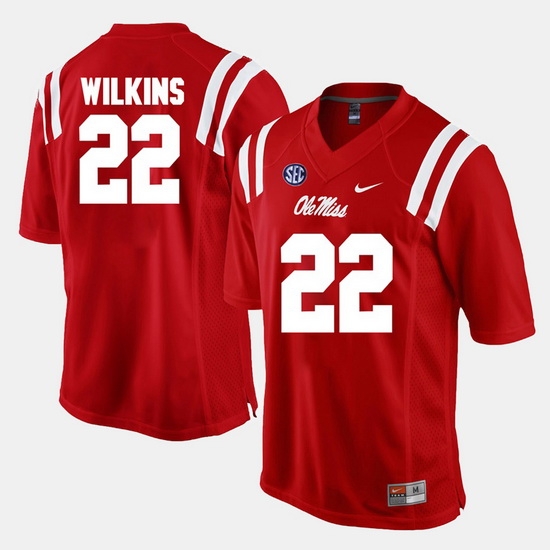 Jordan Wilkins Red Ole Miss Rebels Alumni Football Game Jersey Jordan Wilkins Red Ole Miss Rebels Alumni Football Game Jersey