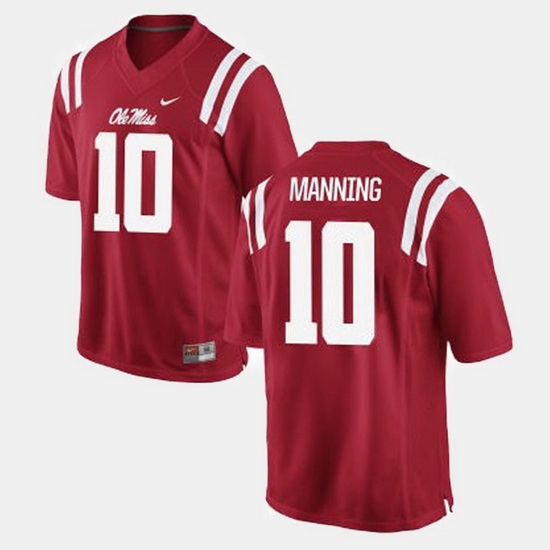 Men Ole Miss Rebels Eli Manning College Football Red Jersey Men Ole Miss Rebels Eli Manning College Football Red Jersey