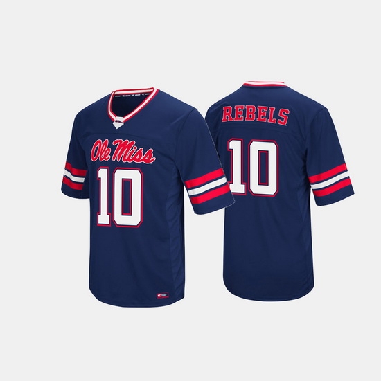 Men Ole Miss Rebels Hail Mary Ii Navy Jersey Men Ole Miss Rebels Hail Mary Ii Navy Jersey