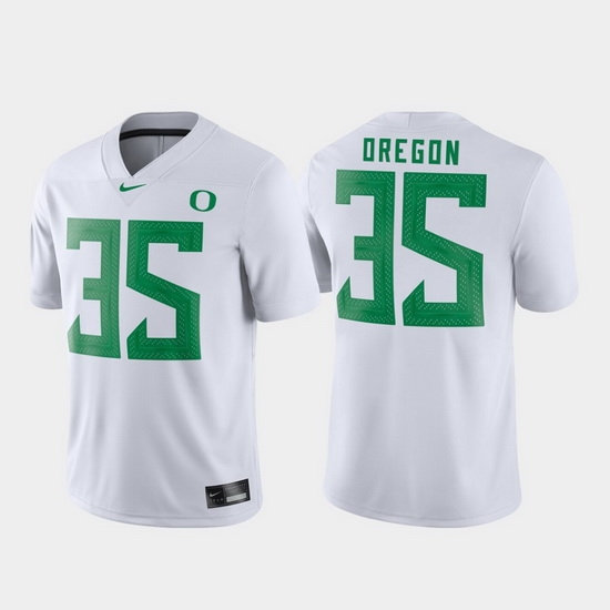 Men Oregon Ducks 35 White Game Football Jersey Men Oregon Ducks 35 White Game Football Jersey