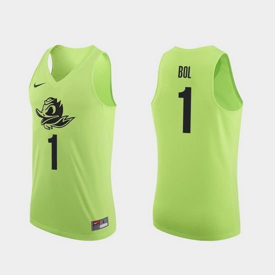 Men Oregon Ducks Bol Bol Apple Green Authentic College Basketball Jersey 0A Men Oregon Ducks Bol Bol Apple Green Authentic College Basketball Jersey 0A