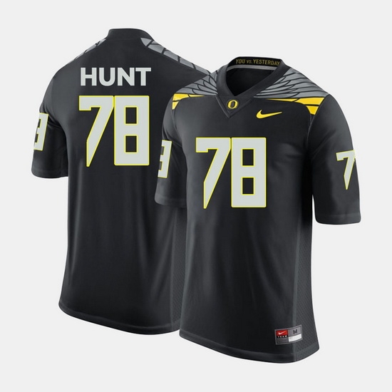 Men Oregon Ducks Cameron Hunt College Football Black Jersey Men Oregon Ducks Cameron Hunt College Football Black Jersey