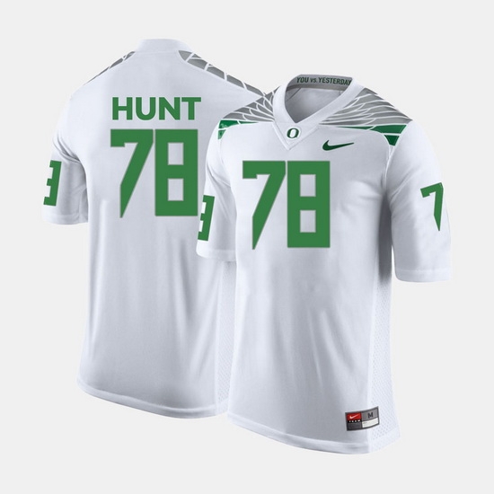Men Oregon Ducks Cameron Hunt College Football White Jersey Men Oregon Ducks Cameron Hunt College Football White Jersey