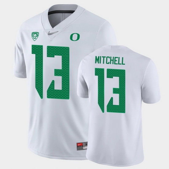 Men Oregon Ducks Dillon Mitchell Game White College Football Jersey Men Oregon Ducks Dillon Mitchell Game White College Football Jersey