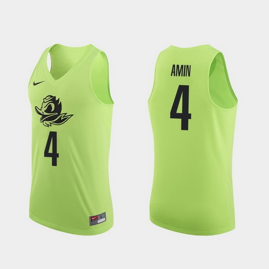 Men Oregon Ducks Ehab Amin Apple Green Authentic College Basketball Jersey 0A Men Oregon Ducks Ehab Amin Apple Green Authentic College Basketball Jersey 0A
