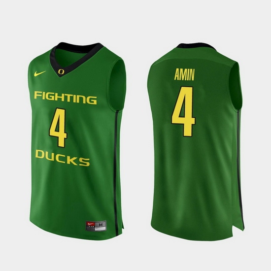 Men Oregon Ducks Ehab Amin Apple Green Authentic College Basketball Jersey Men Oregon Ducks Ehab Amin Apple Green Authentic College Basketball Jersey