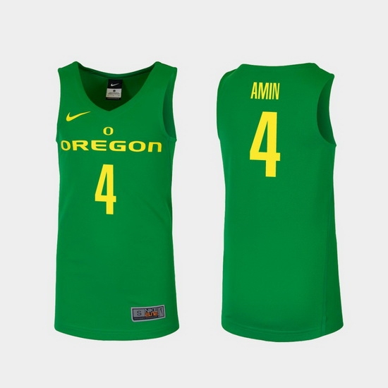 Men Oregon Ducks Ehab Amin Green Replica College Basketball Jersey Men Oregon Ducks Ehab Amin Green Replica College Basketball Jersey