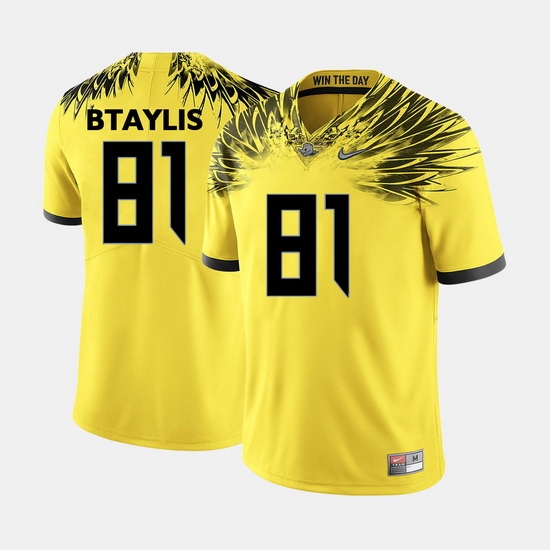 Men Oregon Ducks Evan Baylis College Football Yellow Jersey Men Oregon Ducks Evan Baylis College Football Yellow Jersey