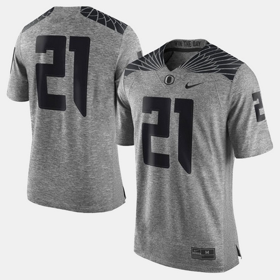 Men Oregon Ducks Gridiron Gray Limited Gray Jersey Men Oregon Ducks Gridiron Gray Limited Gray Jersey