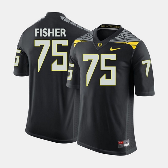 Men Oregon Ducks Jake Fisher College Football Black Jersey Men Oregon Ducks Jake Fisher College Football Black Jersey