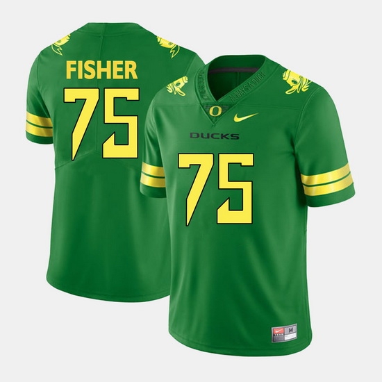 Men Oregon Ducks Jake Fisher College Football Green Jersey Men Oregon Ducks Jake Fisher College Football Green Jersey